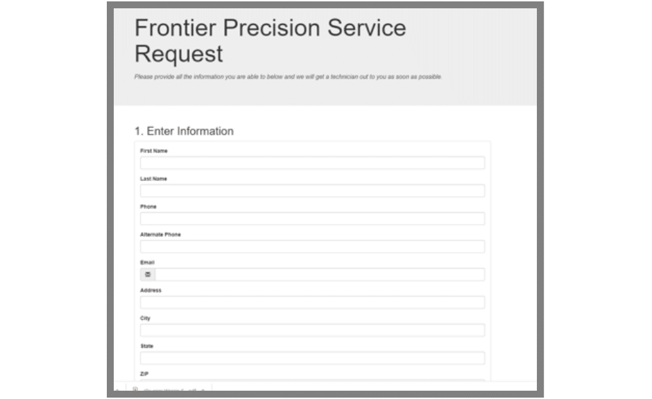 FPI Service Request