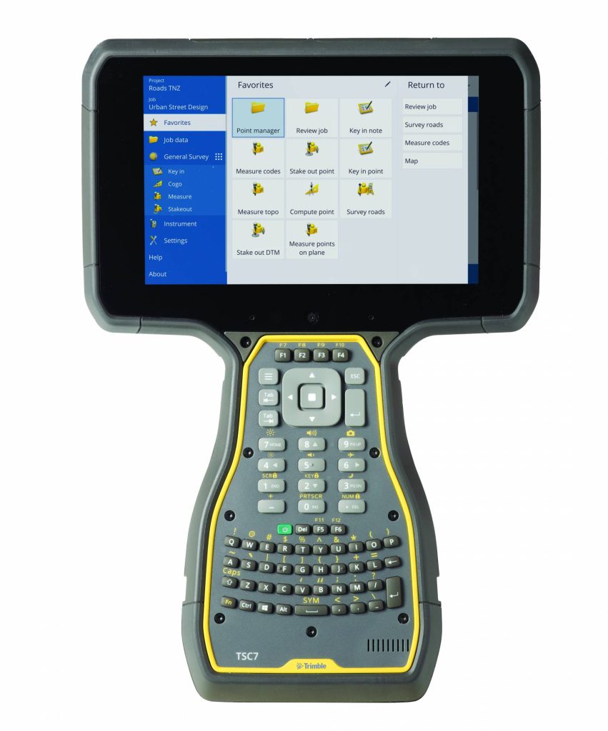 Trimble TSC7 Studio Front 73428 FavoritesScreen