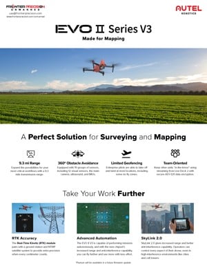 Frontier Precision Autel EVO II V3 Mapping Flyer Page 1