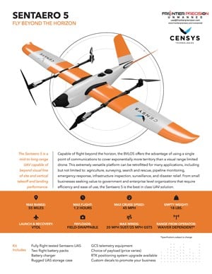 Frontier Precision Censys Sentaero 5 Flyer