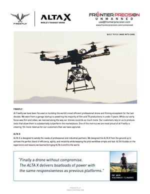 Frontier Precision Freefly Alta X Flyer Page 1