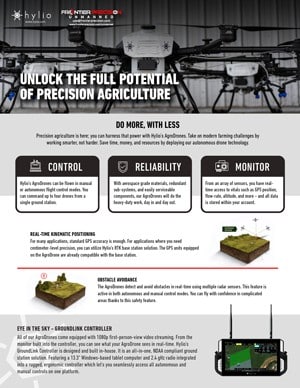 Frontier Precision Hylio Flyer Page 1