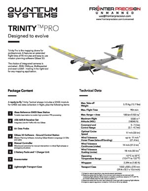Frontier Precision Quantum Systems Trinity Pro Flyer Page 1