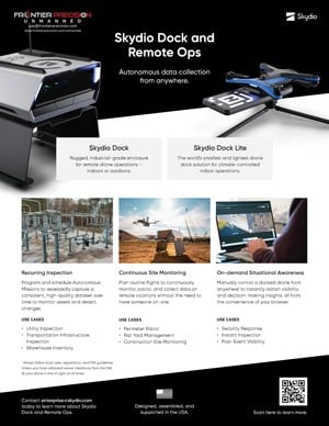 Frontier Precision Skydio Dock Flyer Page 1