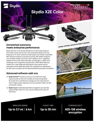 Frontier Precision Skydio X2E Color Flyer Page 1