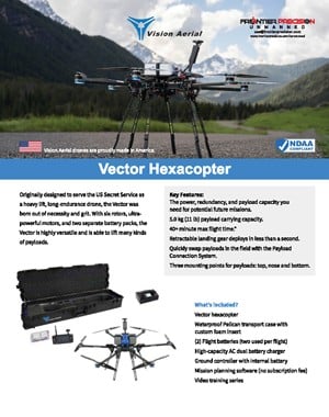 Frontier Precision Vision Aerial Vector Hexacopter Flyer Page 1